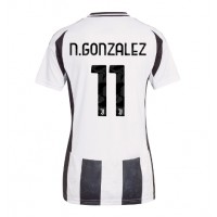 Camiseta Juventus Nicolas Gonzalez #11 Primera Equipación Replica 2024-25 para mujer mangas cortas